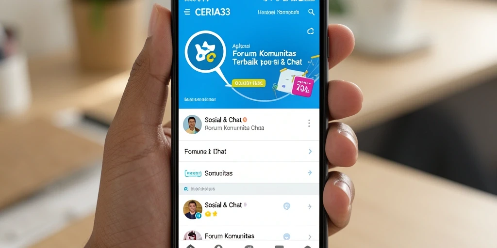 Antarmuka CERIA33 yang user-friendly untuk Forum Komunitas.