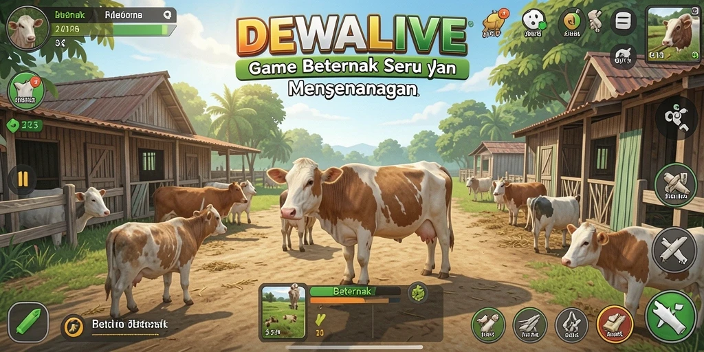 Tampilan antarmuka DEWALIVE yang menarik dan intuitif.
