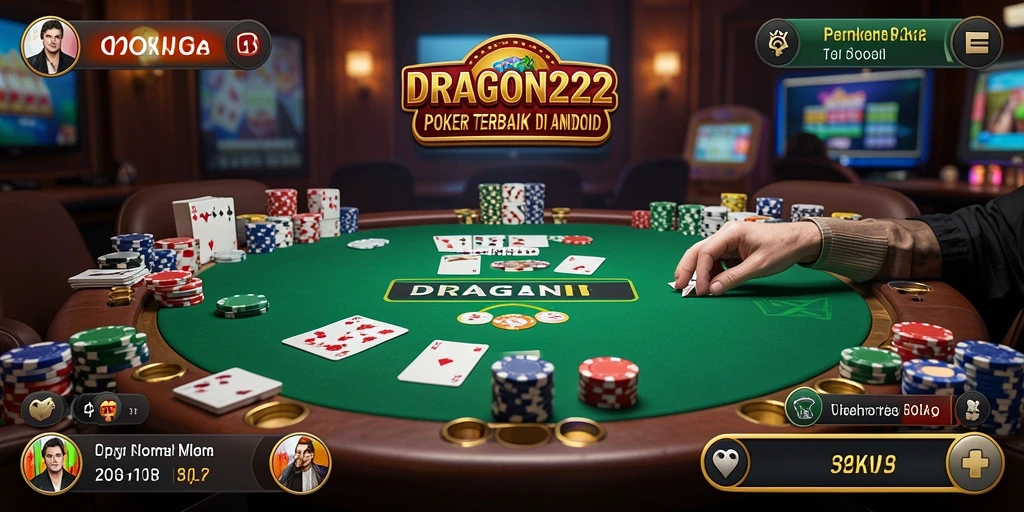Tampilan antarmuka game Poker yang menarik dan interaktif.