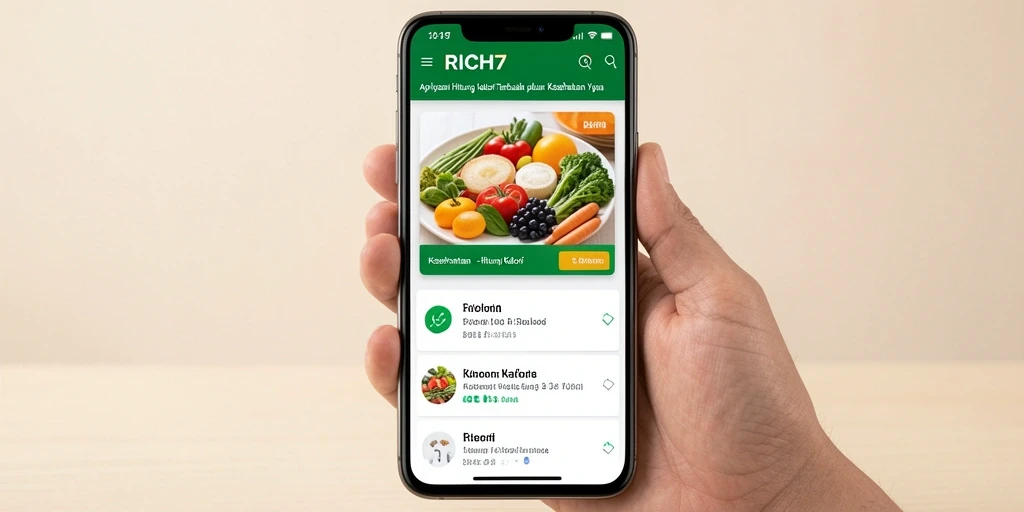 Tampilan antarmuka aplikasi RICH7 yang intuitif dan fungsional.