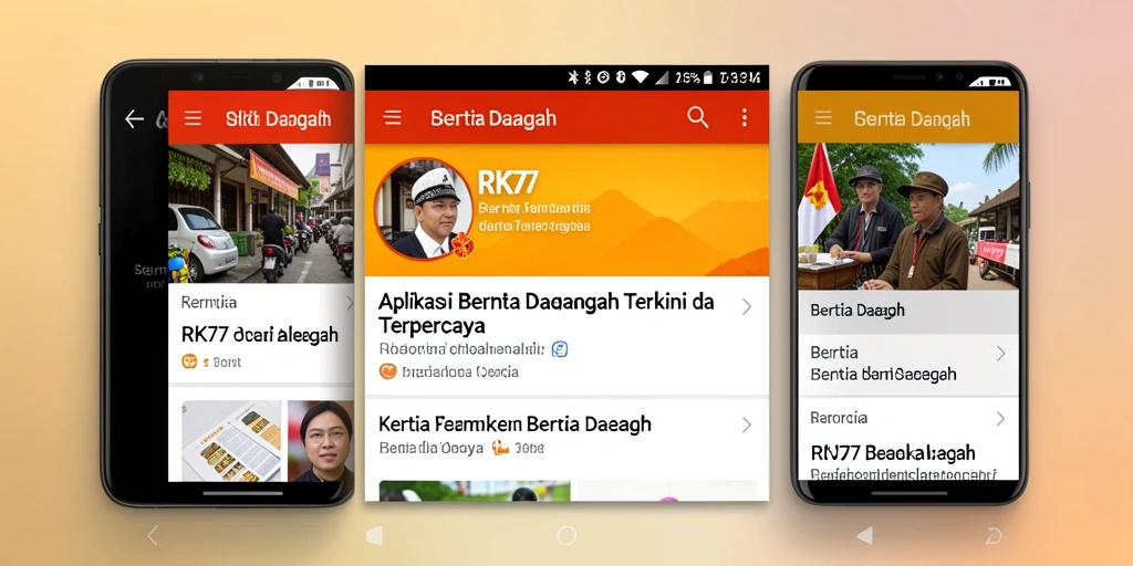 Tampilan antarmuka RK77 yang sederhana dan informatif.